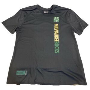 Mens Milwaukee Bucks NBA Ultra Game 1968 Black Jersey‎ Shirt 2XL XXL